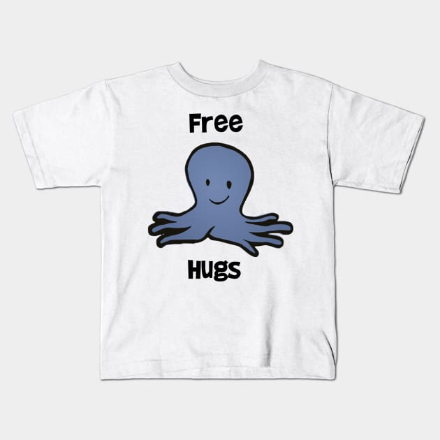 Free Hugs Kids T-Shirt by DANPUBLIC